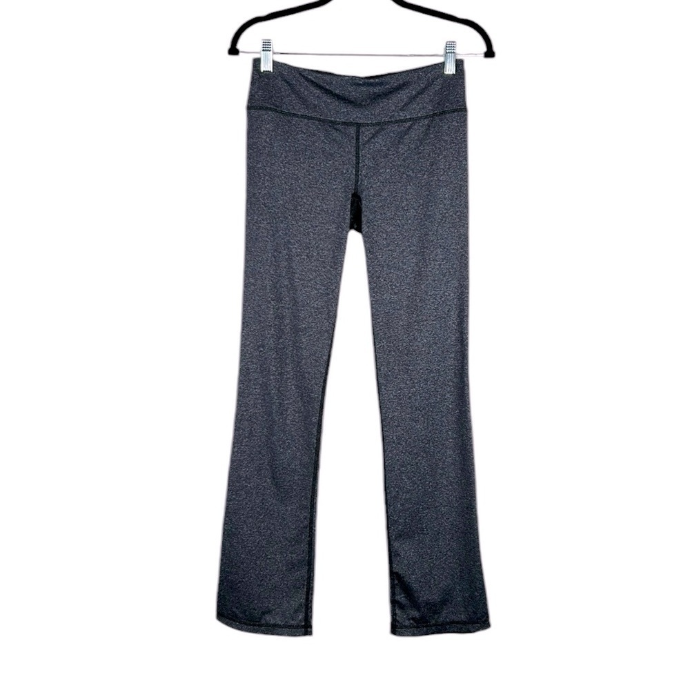 Gap Fit Gray Space Dye Straight Leg Workout Athletic Yoga Leggings Size Small
